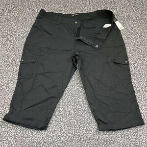 Lee Cargo Capri Pants Women 22W Plus Relaxed Fit Mid Rise Outdoor New 44x20
